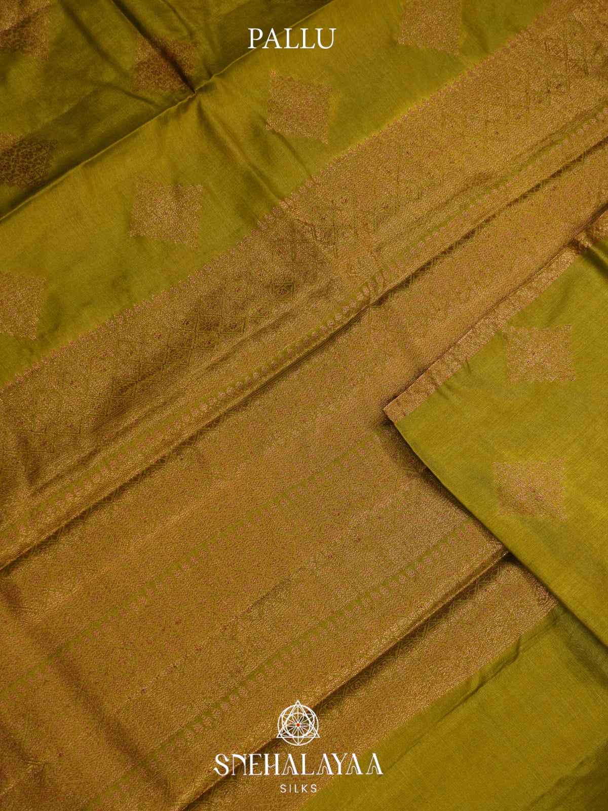 Mehandi Green Tussar Saree