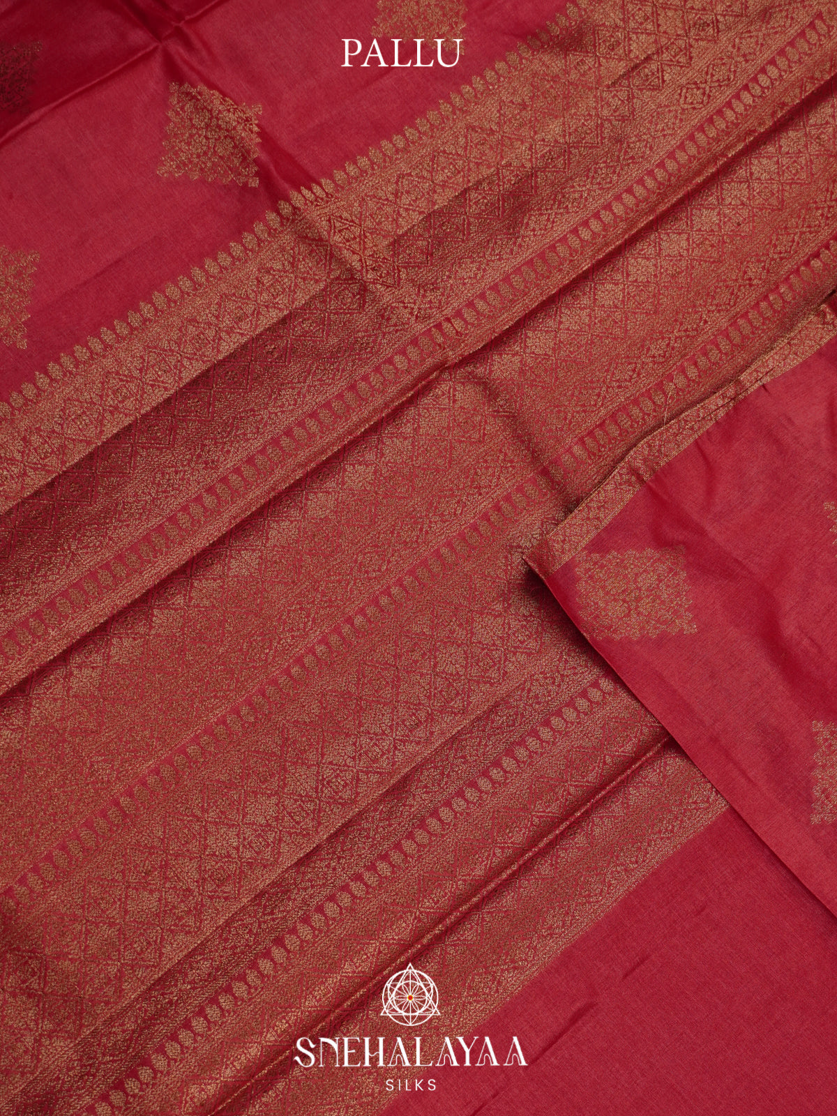 Red Tussar Saree
