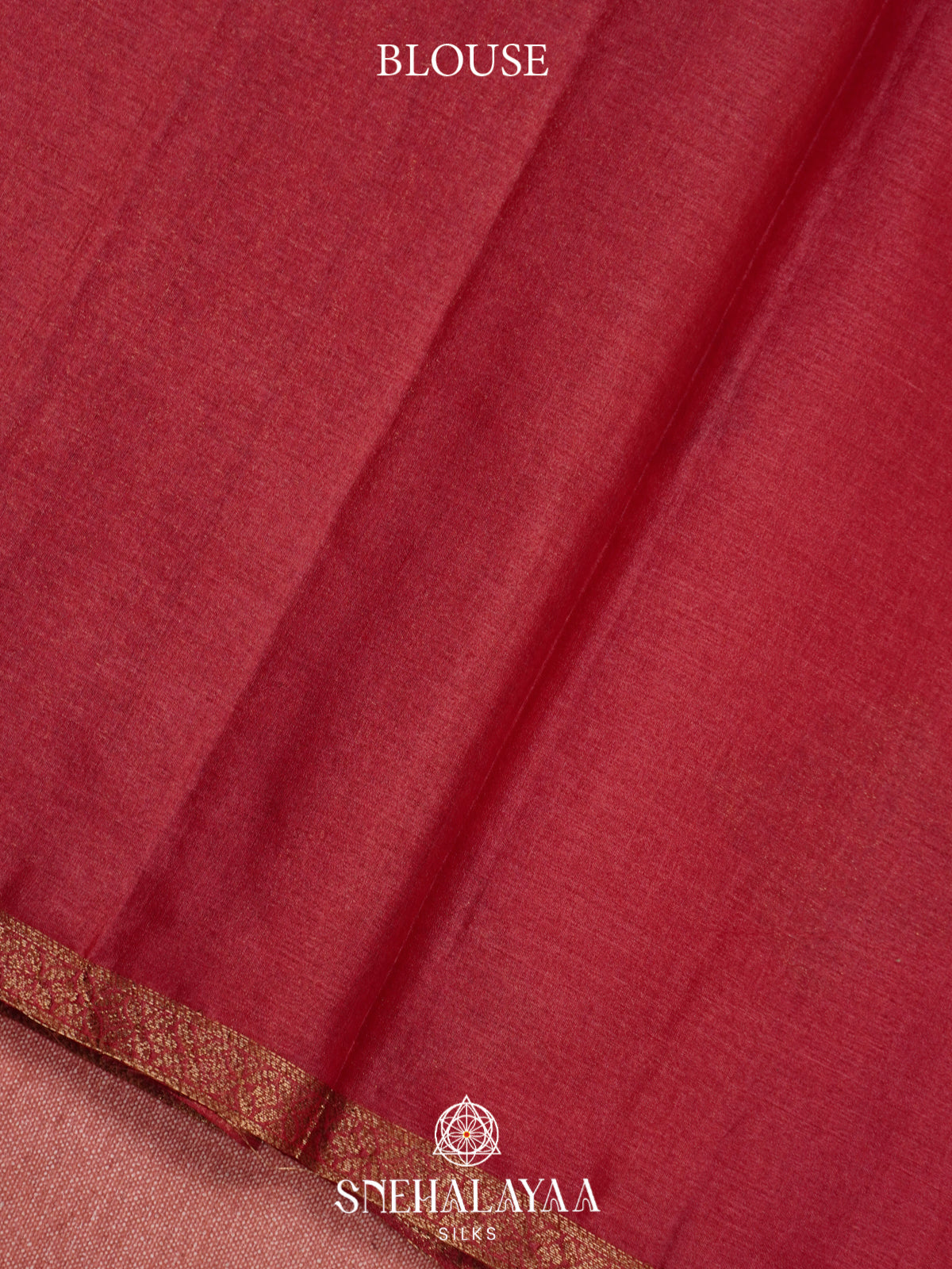 Red Tussar Saree