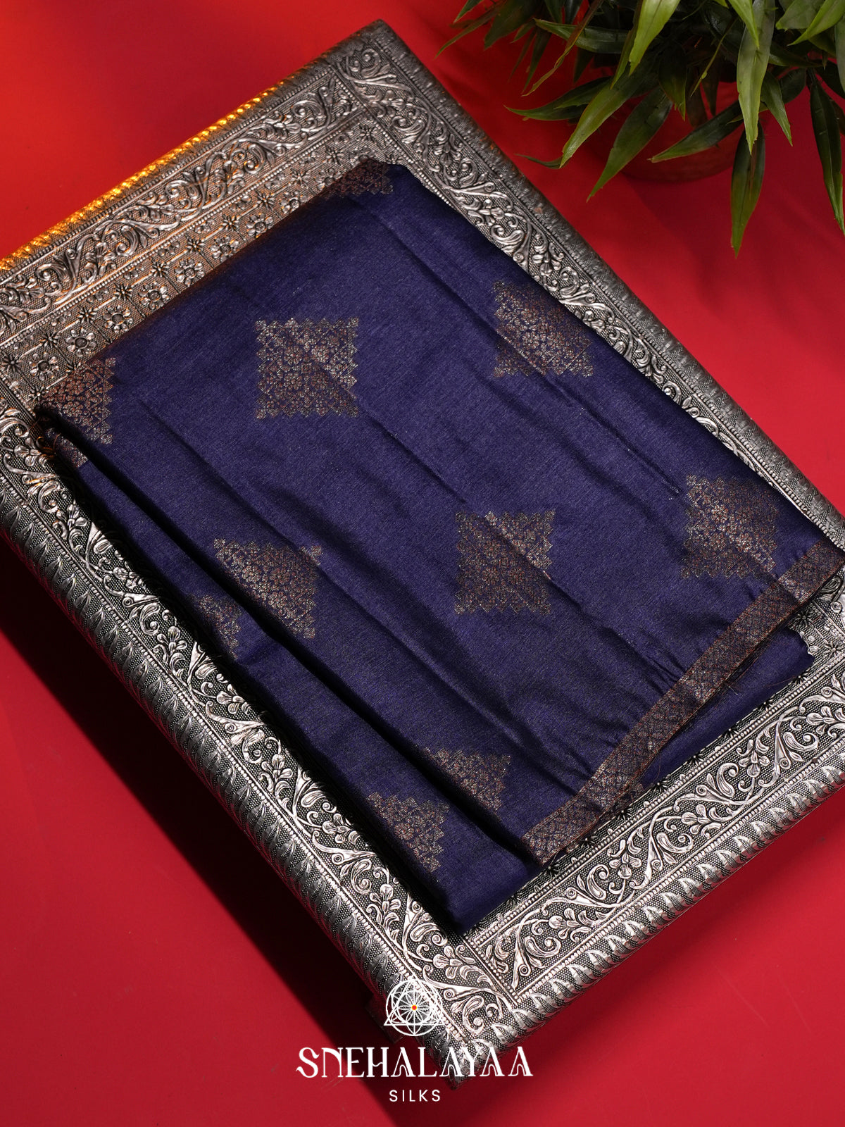 Purple Tussar Saree
