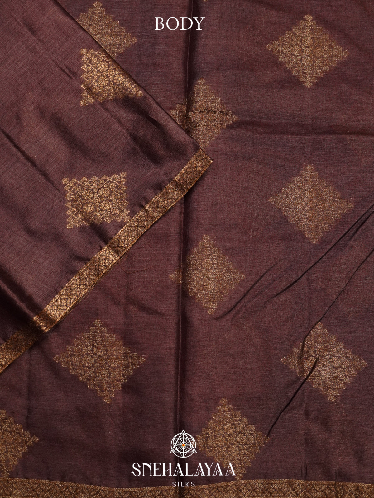 Brown Tussar Saree