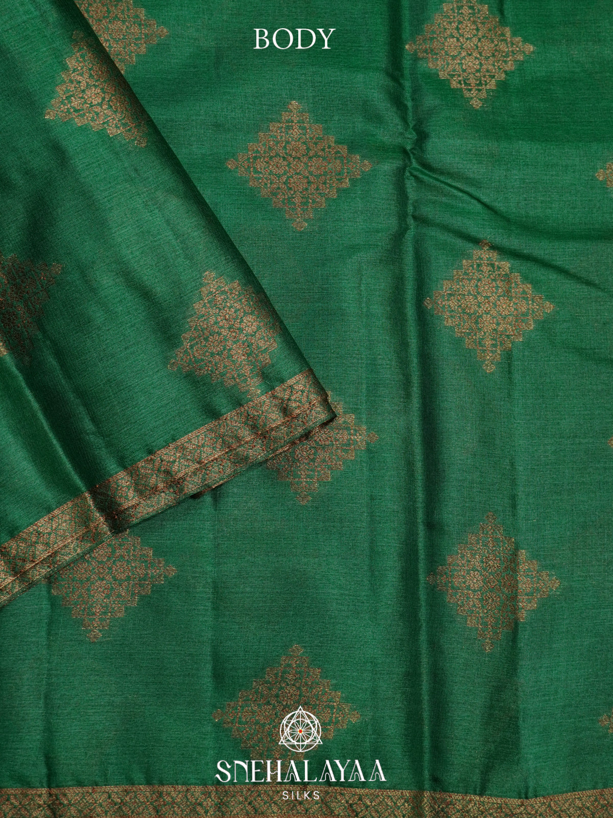Green Tussar Saree
