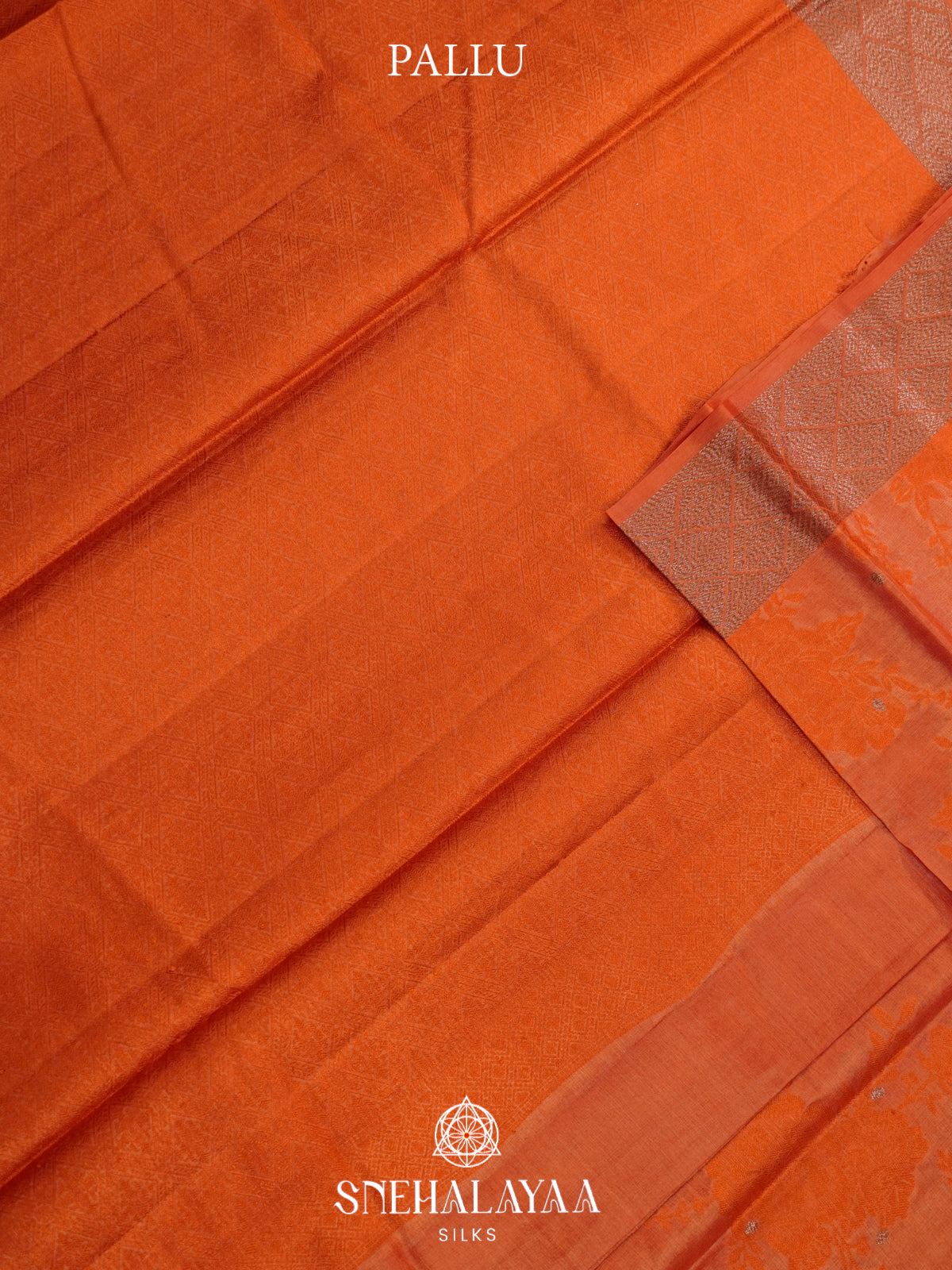 Orange Tussar Saree