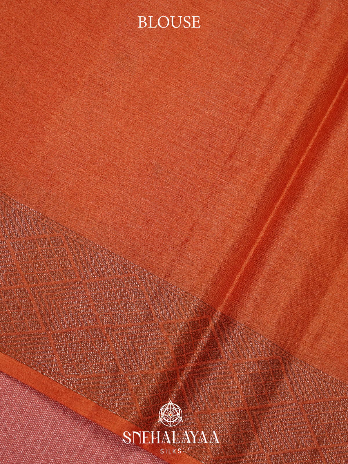 Orange Tussar Saree