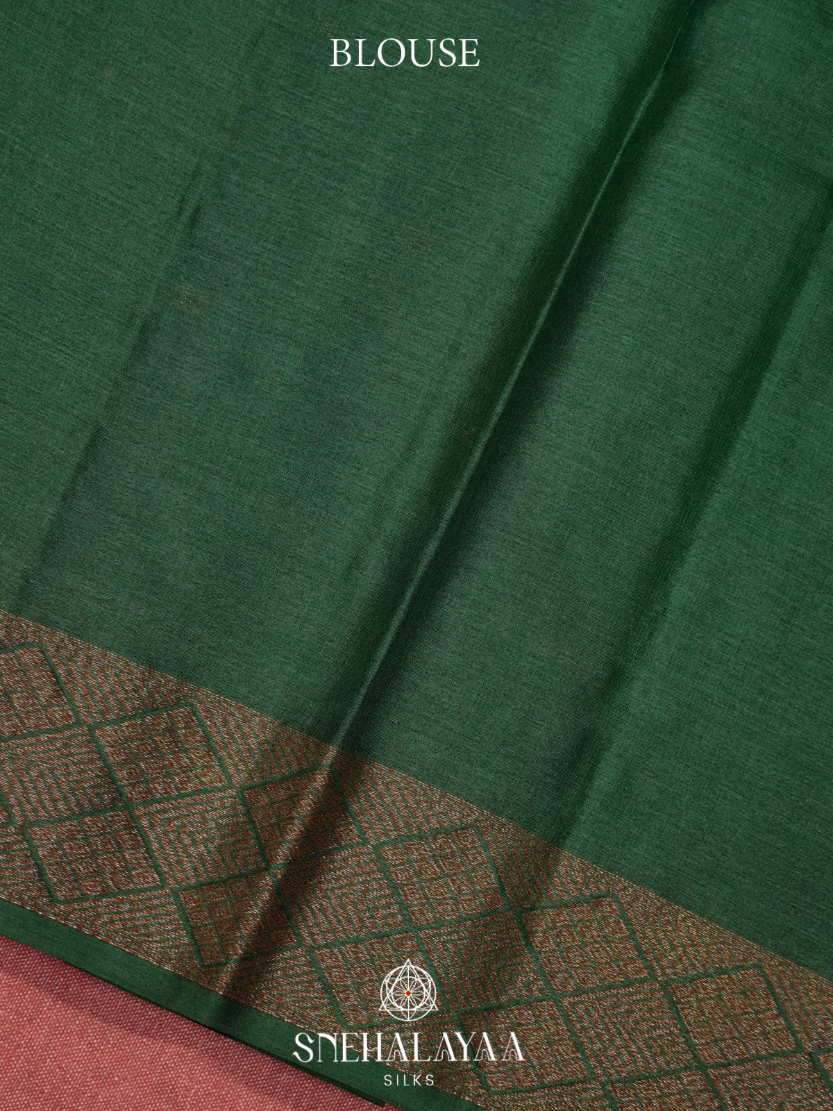 Forest Green Tussar Saree