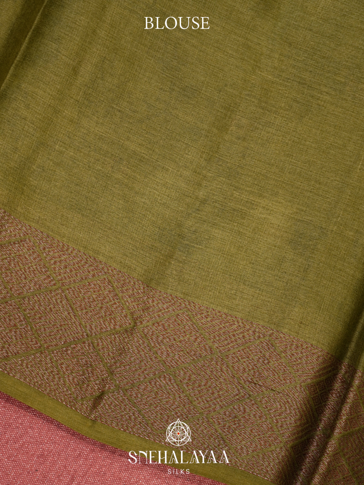 Olive Green Tussar Saree