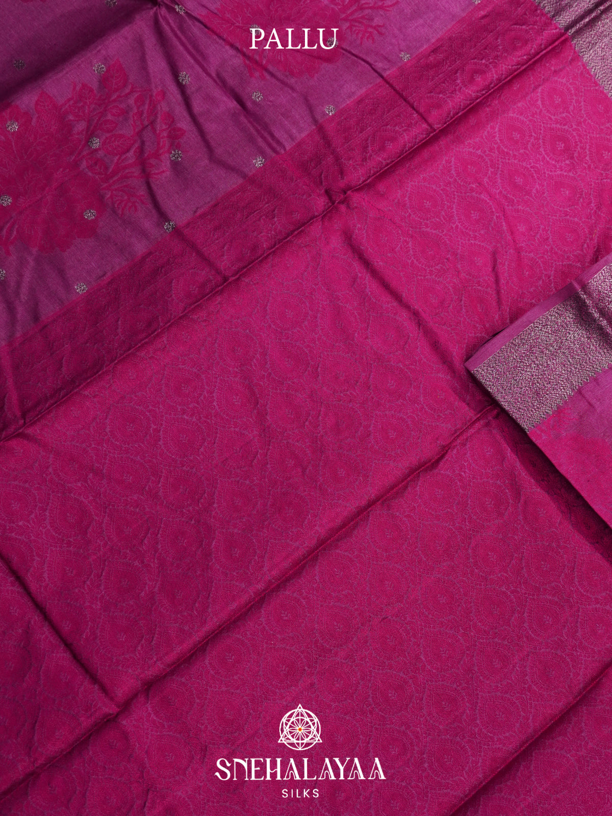 Magenta Tussar Saree