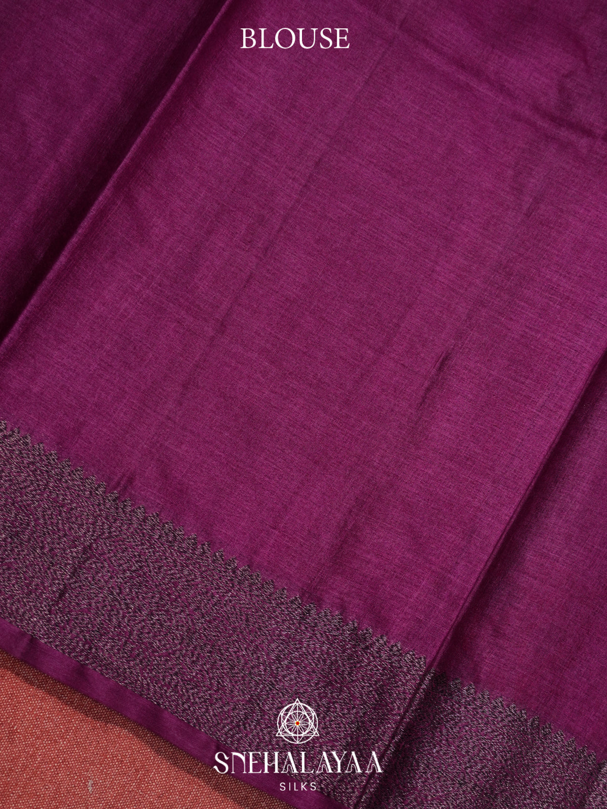 Magenta Tussar Saree