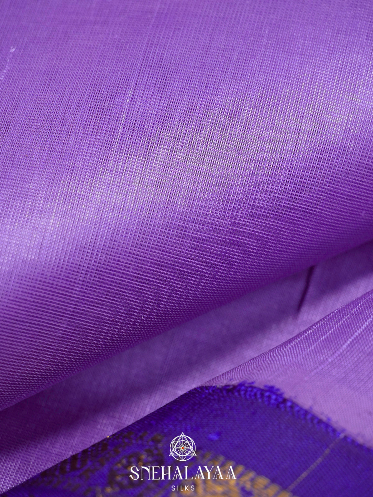 Lilac Kanchi Silk Cotton Saree