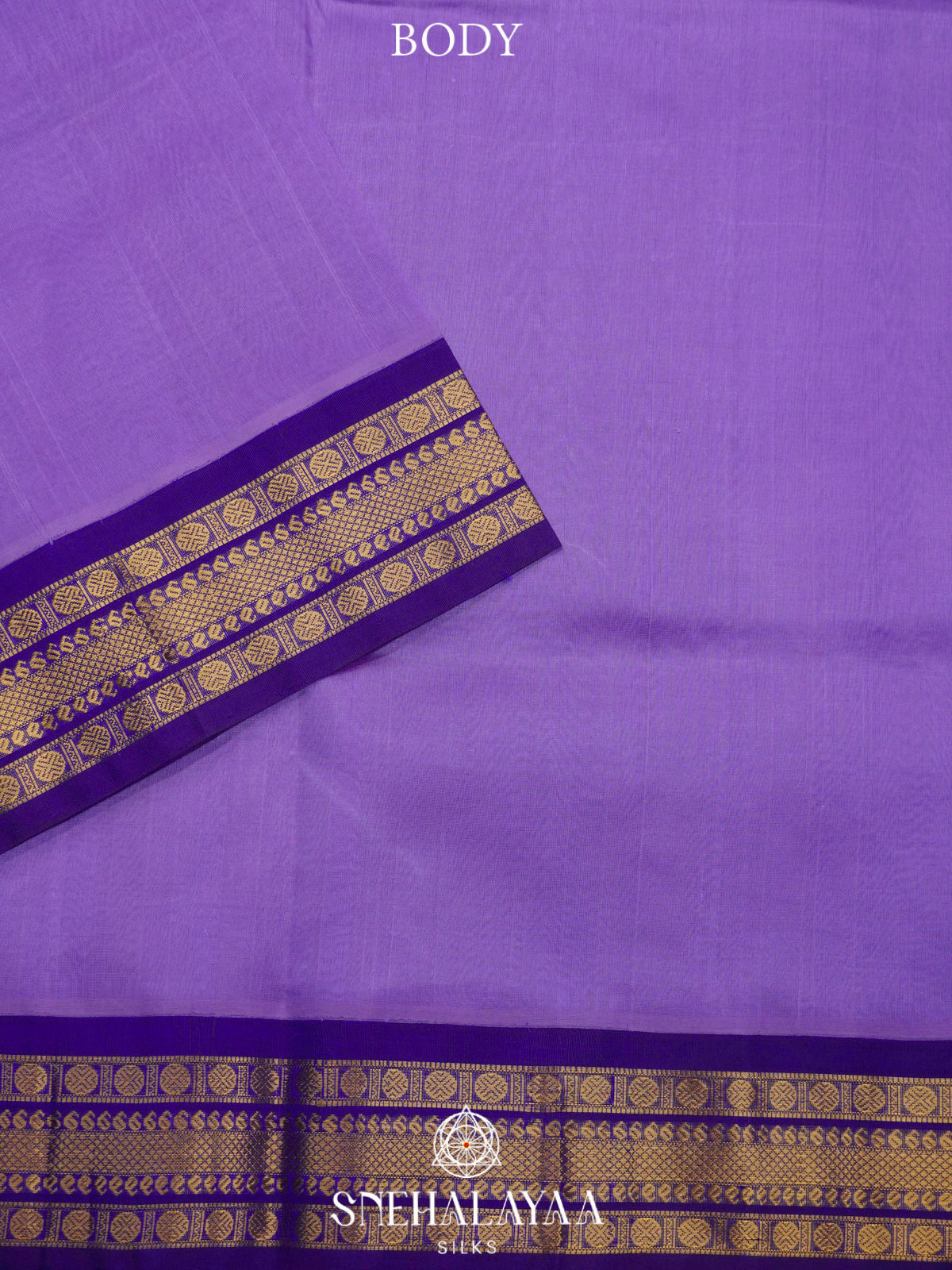 Lilac Kanchi Silk Cotton Saree