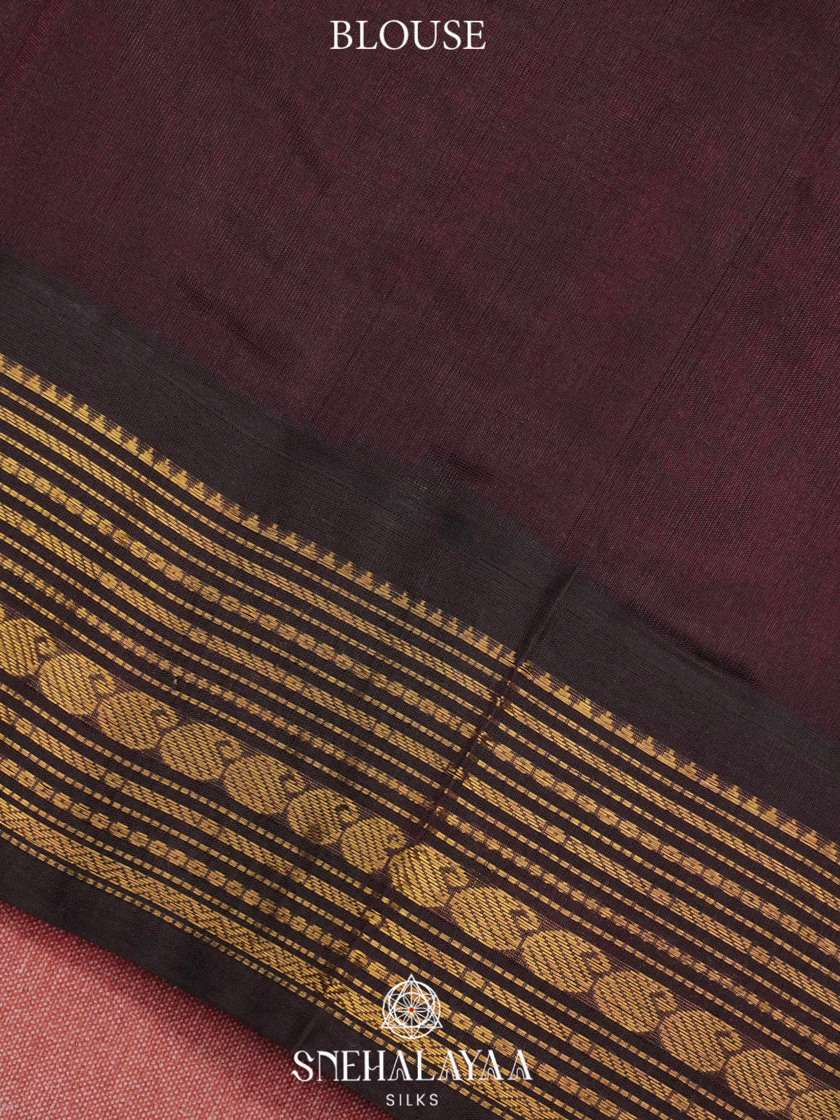Orange Kanchi Silk Cotton Saree