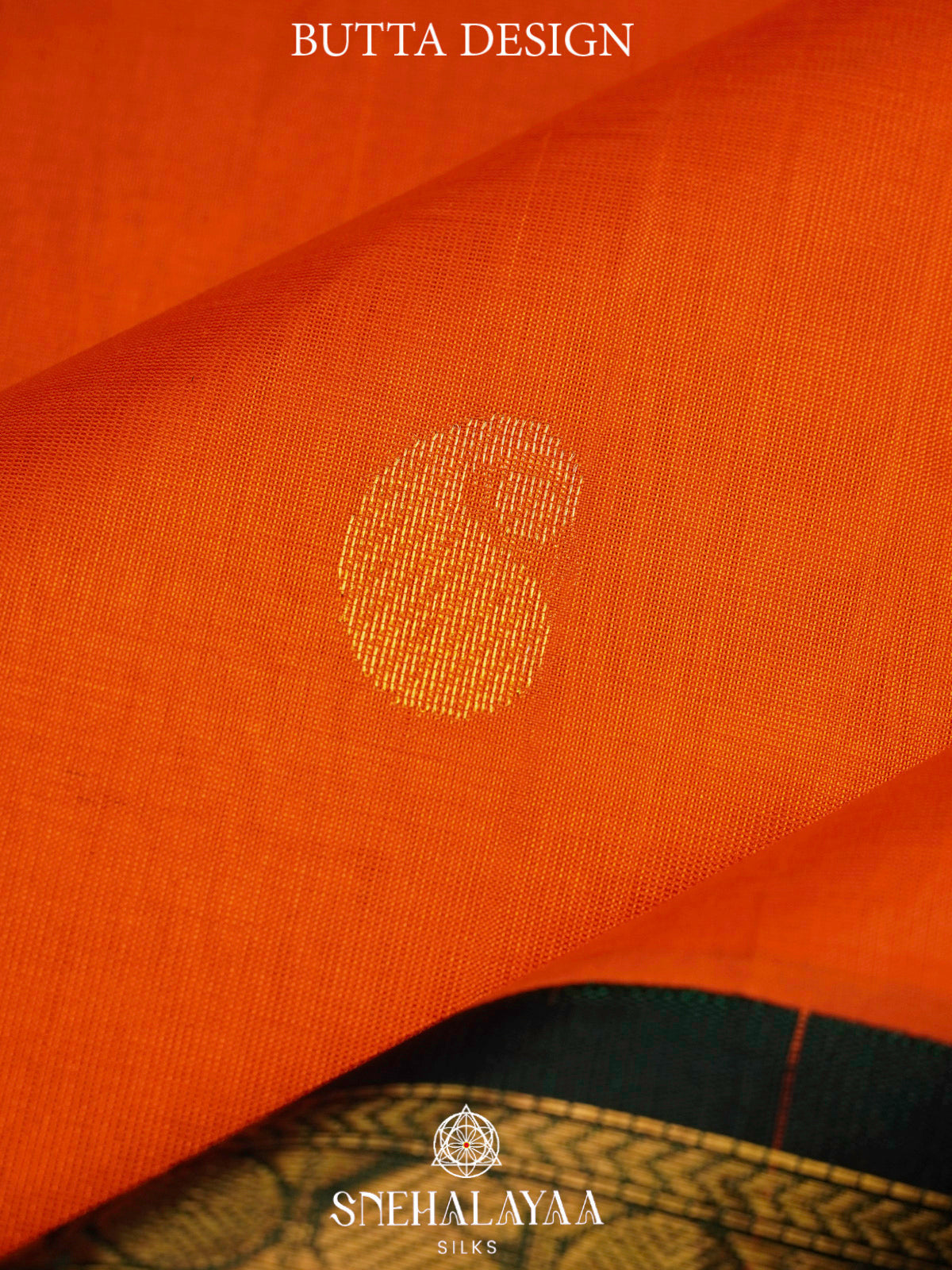 Rust Orange Kanchi Silk Cotton Saree