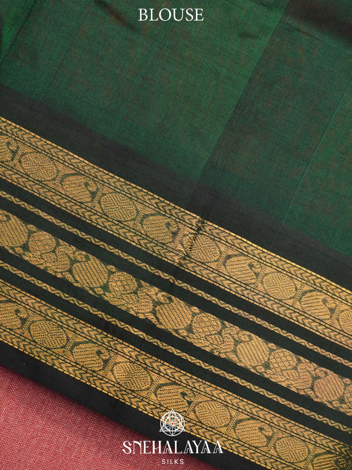 Rust Orange Kanchi Silk Cotton Saree