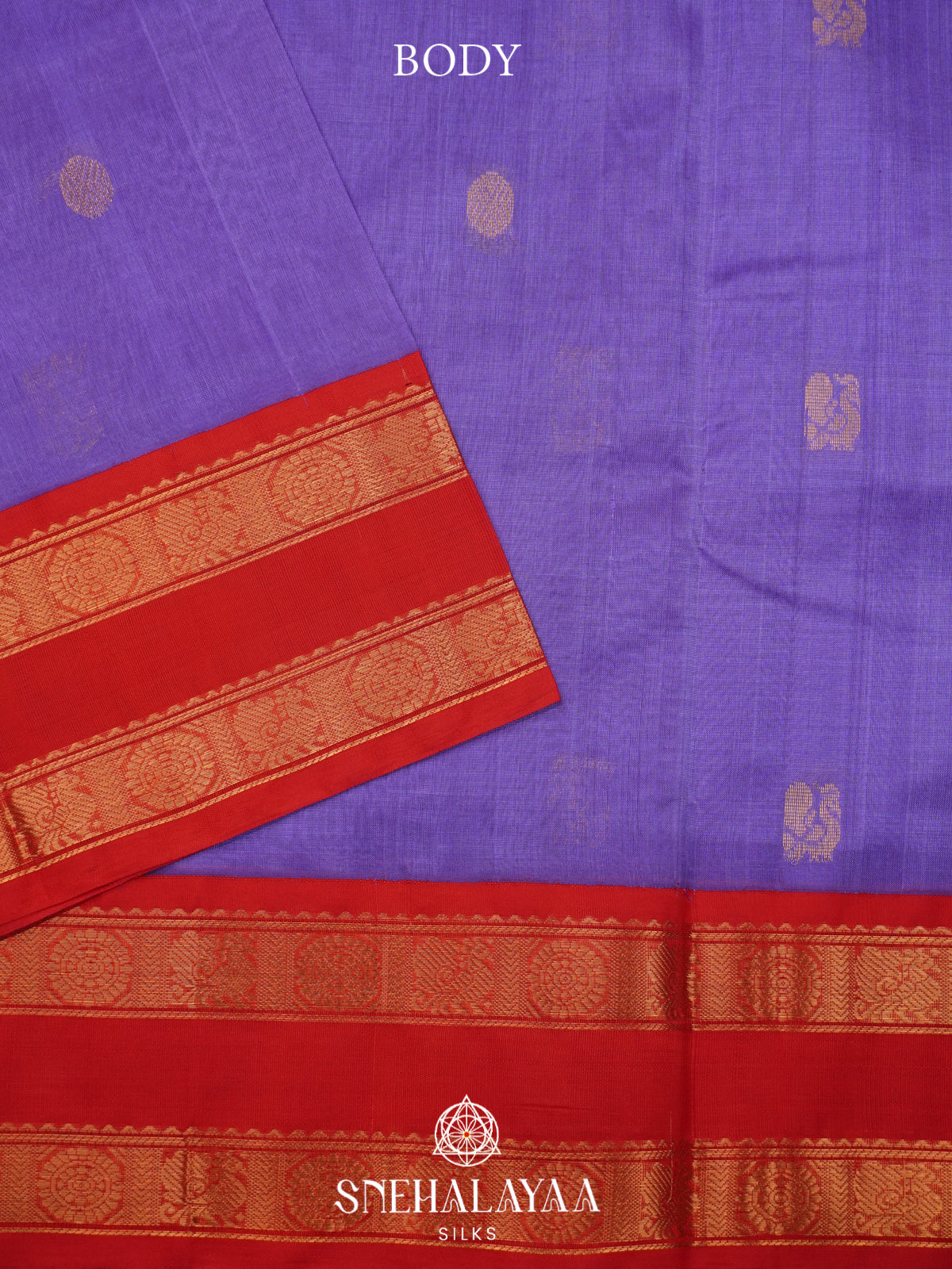 Lilac Kanchi Silk Cotton Saree