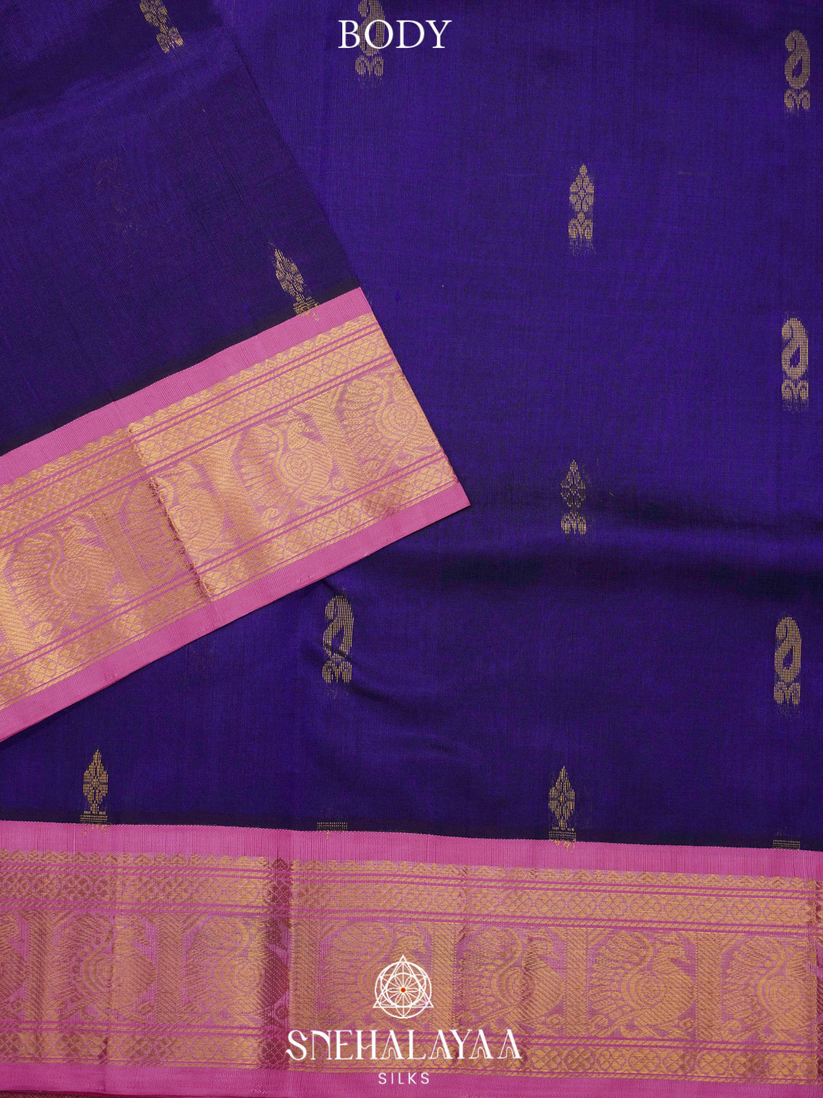 Purple Kanchi Silk Cotton Saree