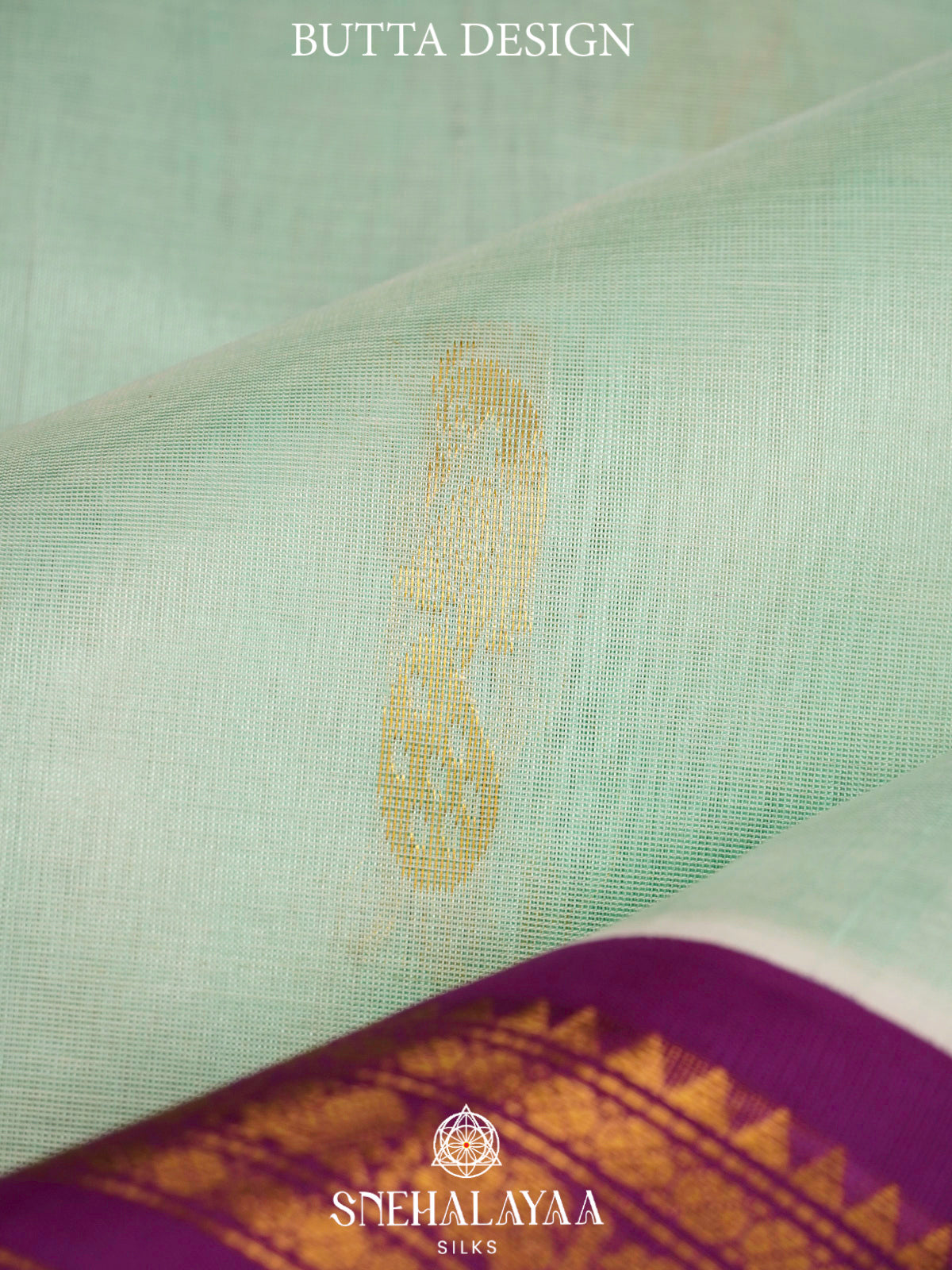 Mint Green Kanchi Silk Cotton Saree