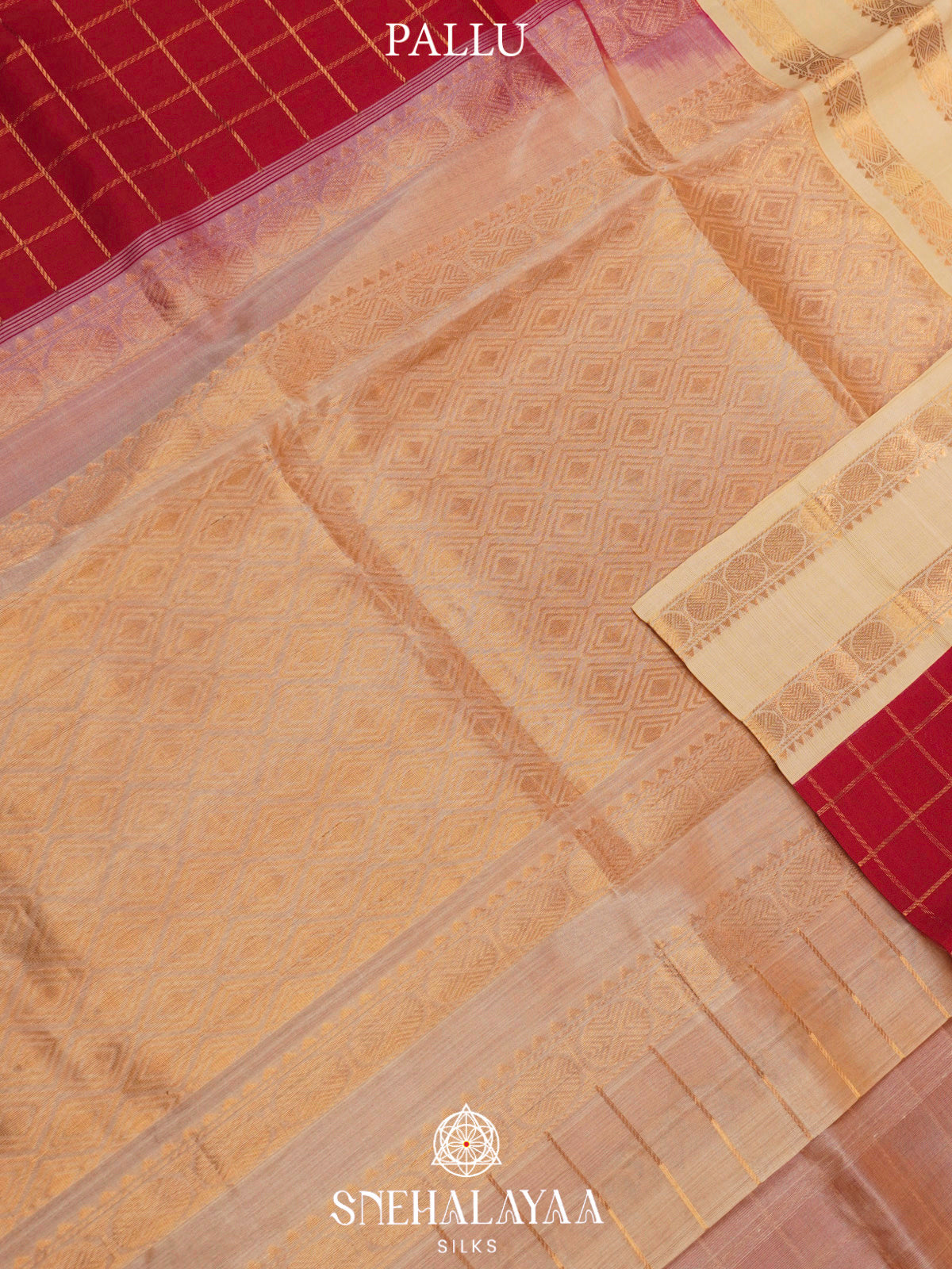 Red Kanchi Silk Cotton Saree