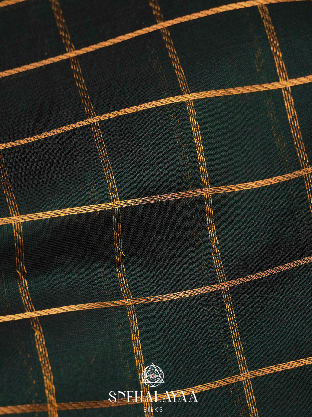 Forest Green Kanchi Silk Cotton Saree