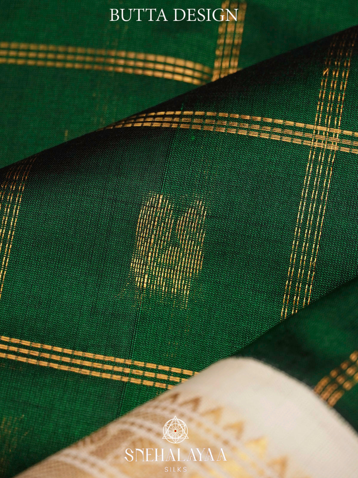 Forest Green Kanchi Silk Cotton Saree