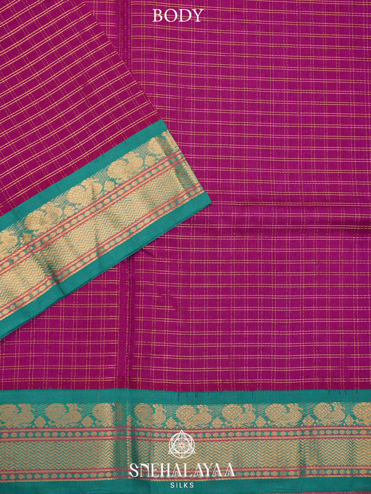 Magenta Pink Kanchi Silk Cotton Saree