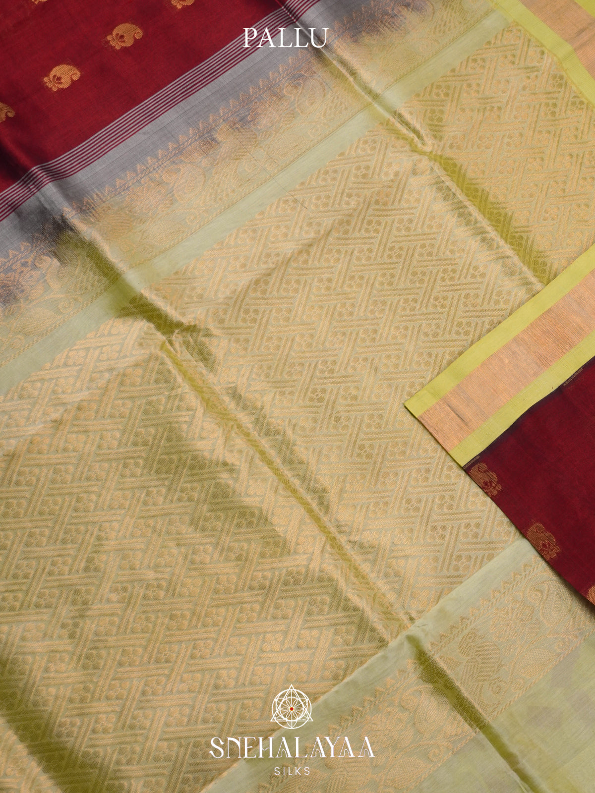 Maroon Kanchi Silk Cotton Saree