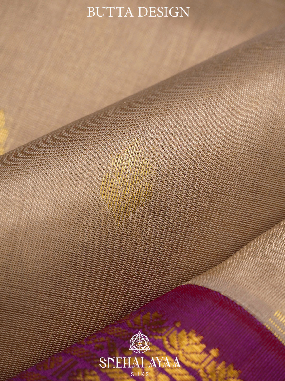 Beige Kanchi Silk Cotton Saree
