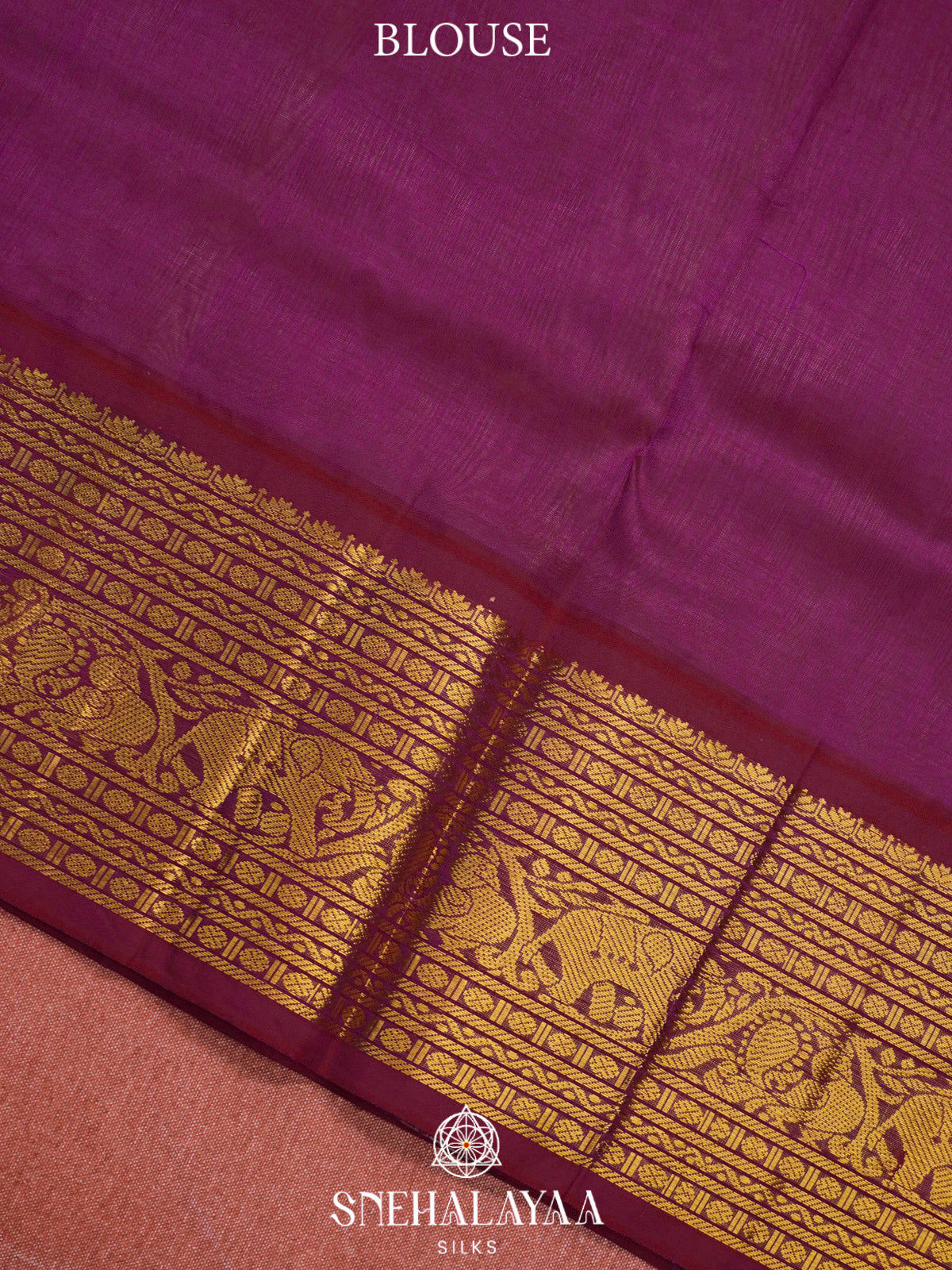 Beige Kanchi Silk Cotton Saree