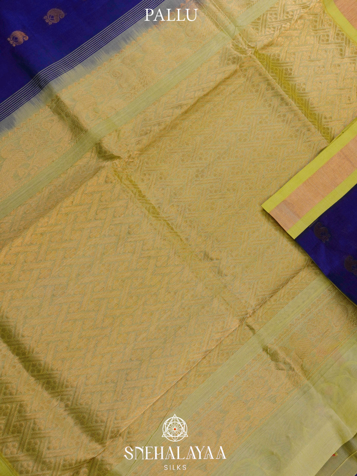 Royal Blue Kanchi Silk Cotton Saree
