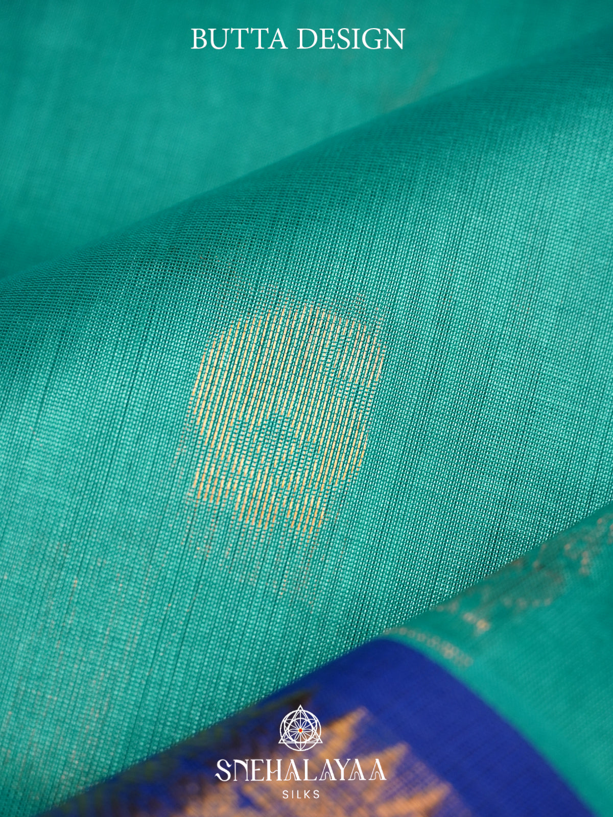 Teal Blue Kanchi Silk Cotton Saree
