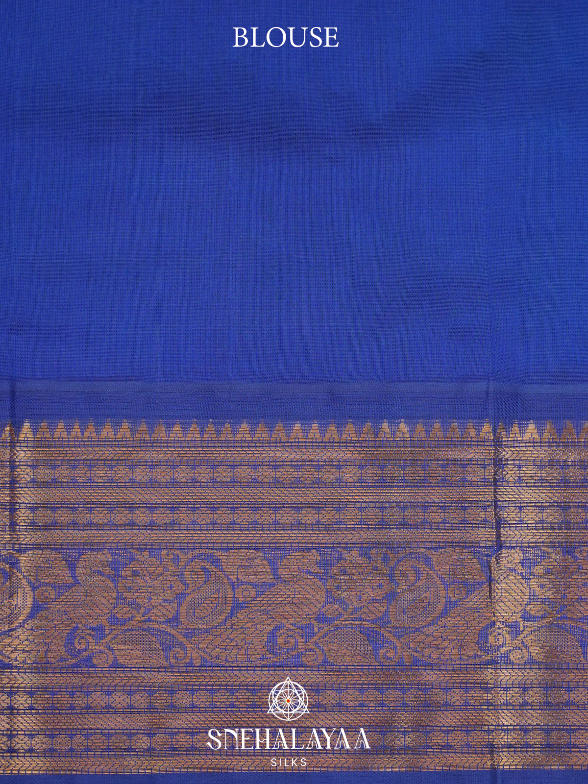 Teal Blue Kanchi Silk Cotton Saree
