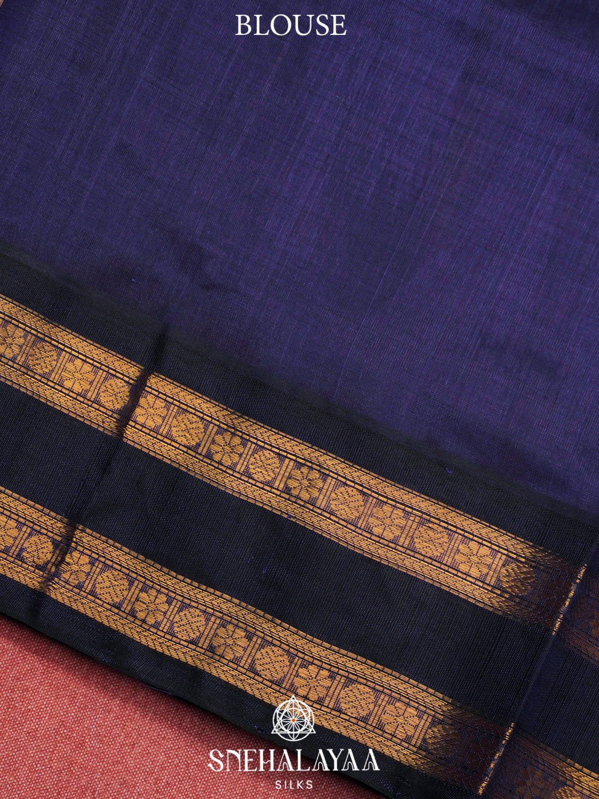 Orange Checks Kanchi Silk Cotton Saree