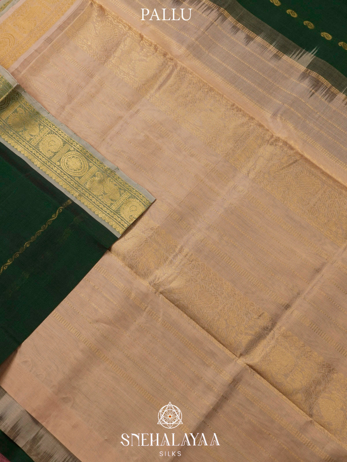 Forest Green Kanchi Silk Cotton Saree
