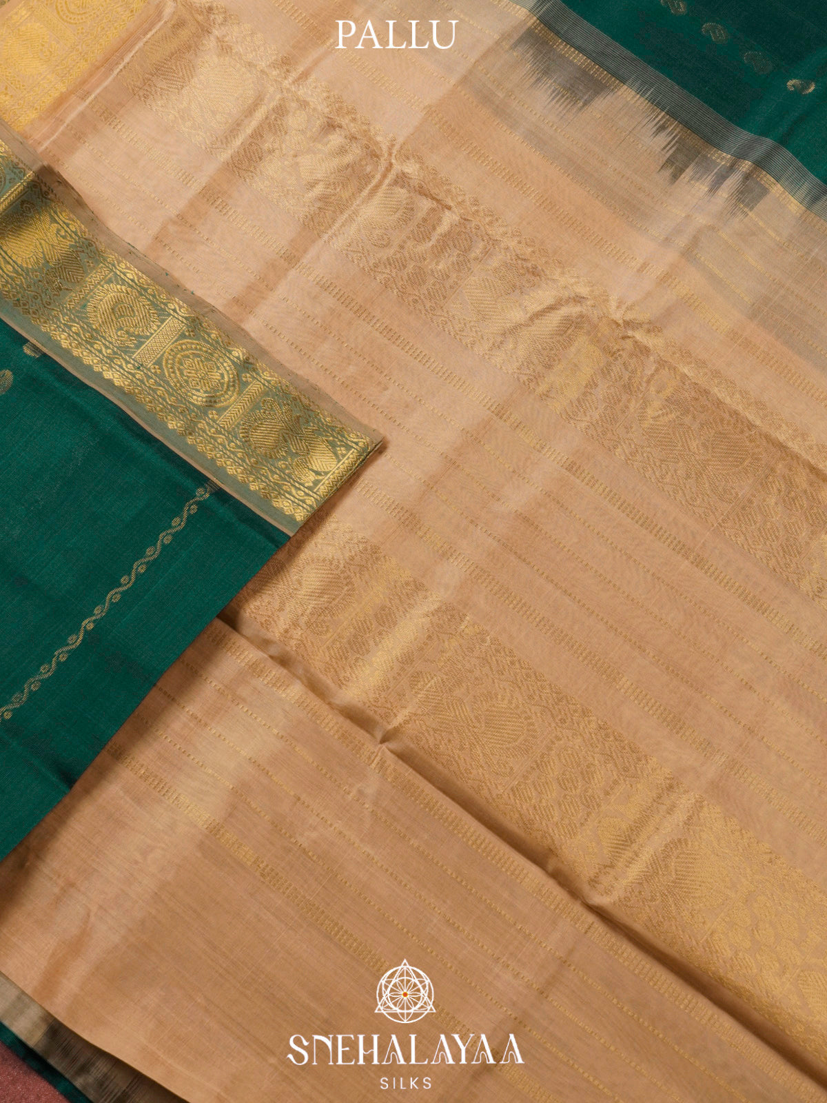 Green Kanchi Silk Cotton Saree