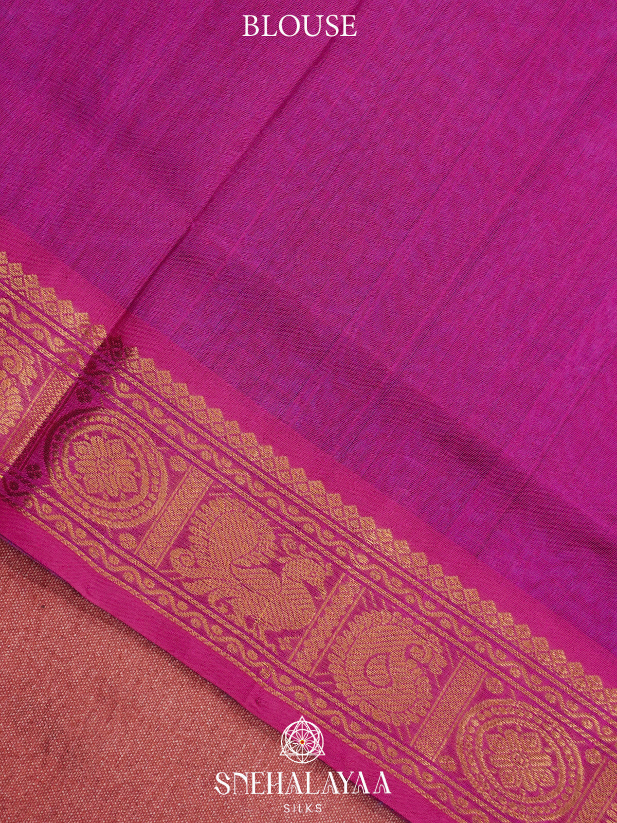 Peacock Blue Kanchi Silk Cotton Saree