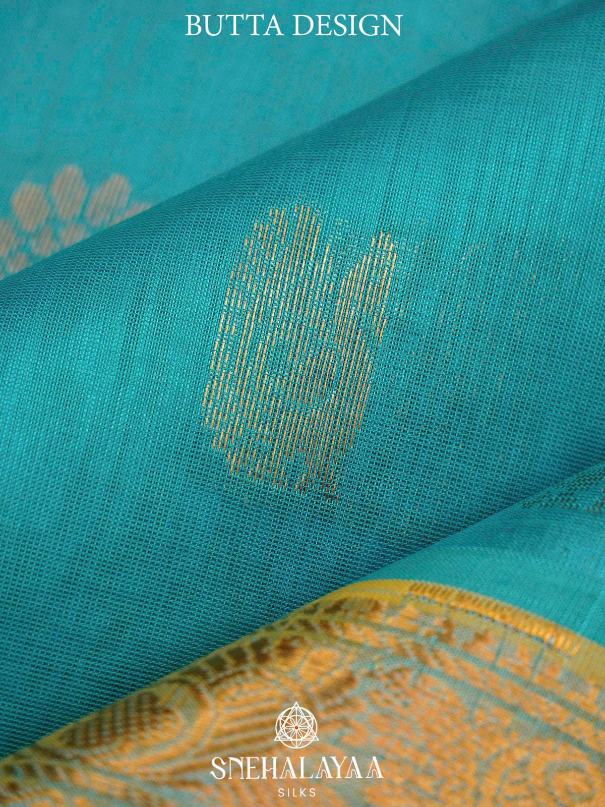 Sky Blue Kanchi Silk Cotton Saree