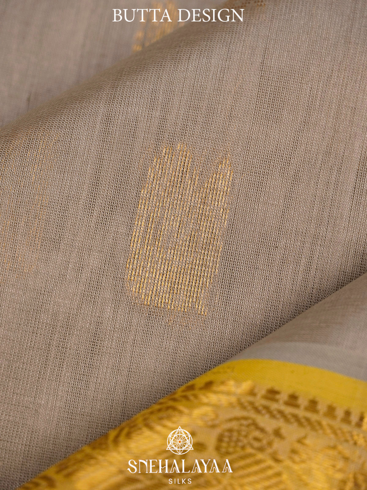 Beige Kanchi Silk Cotton Saree