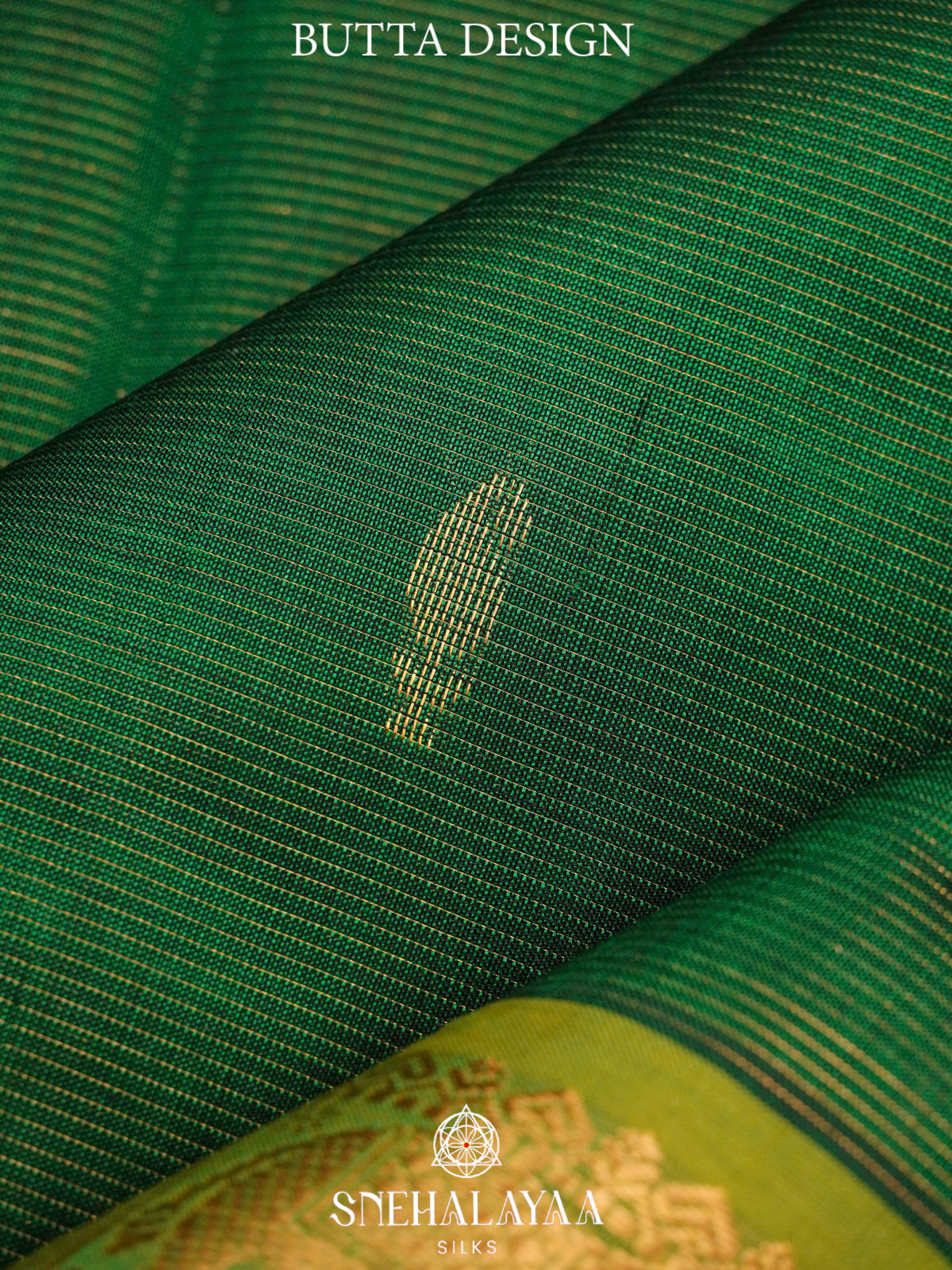 Emerald Green Kanchi Silk Cotton Saree