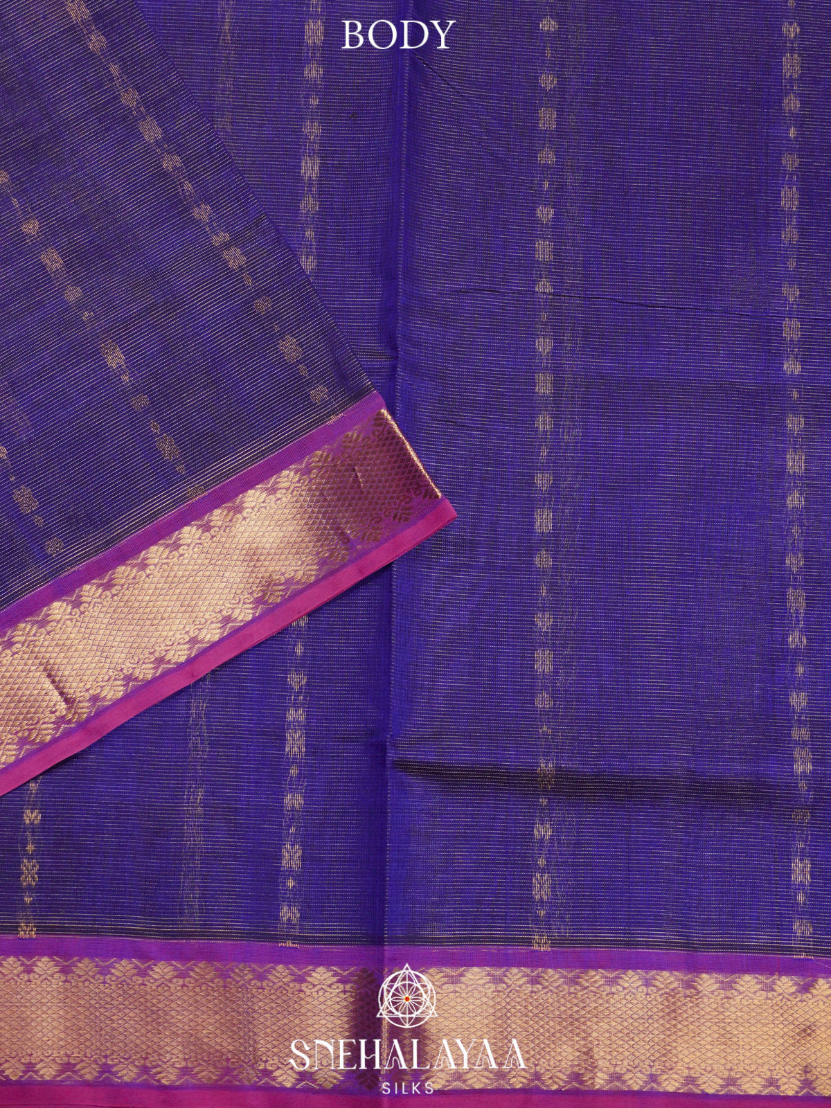 Purple Kanchi Silk Cotton Saree