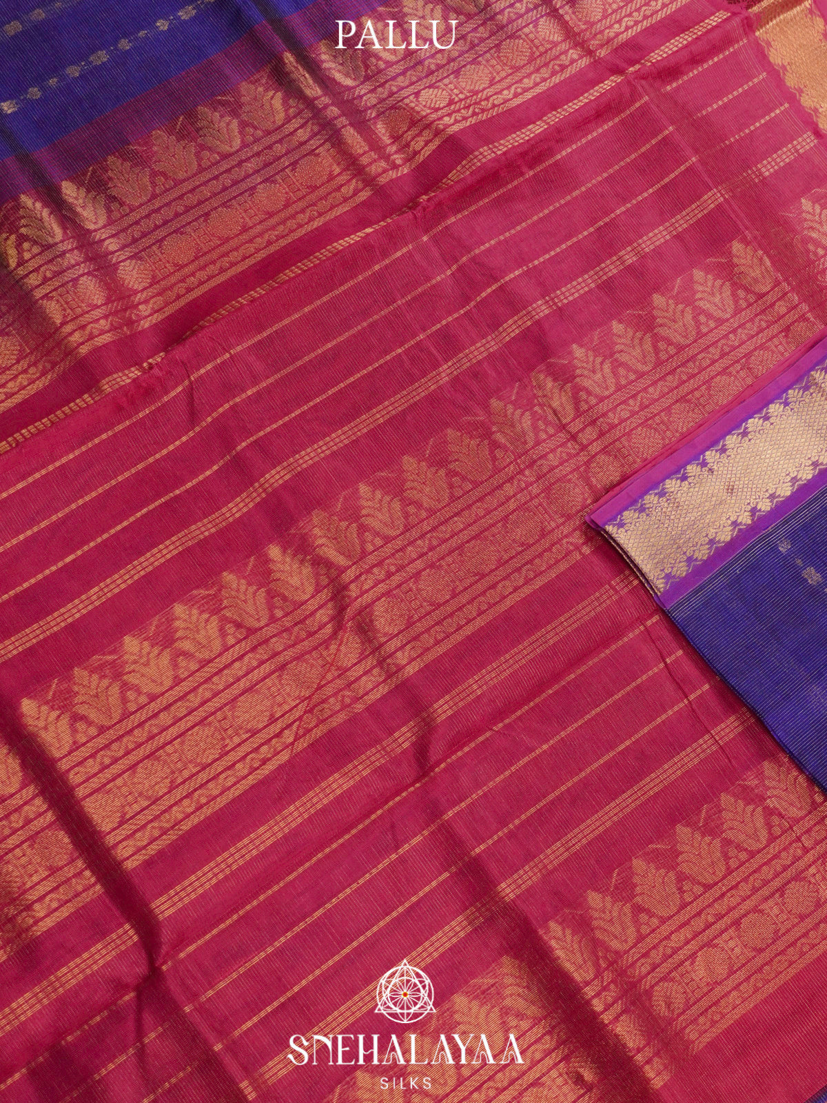 Purple Kanchi Silk Cotton Saree