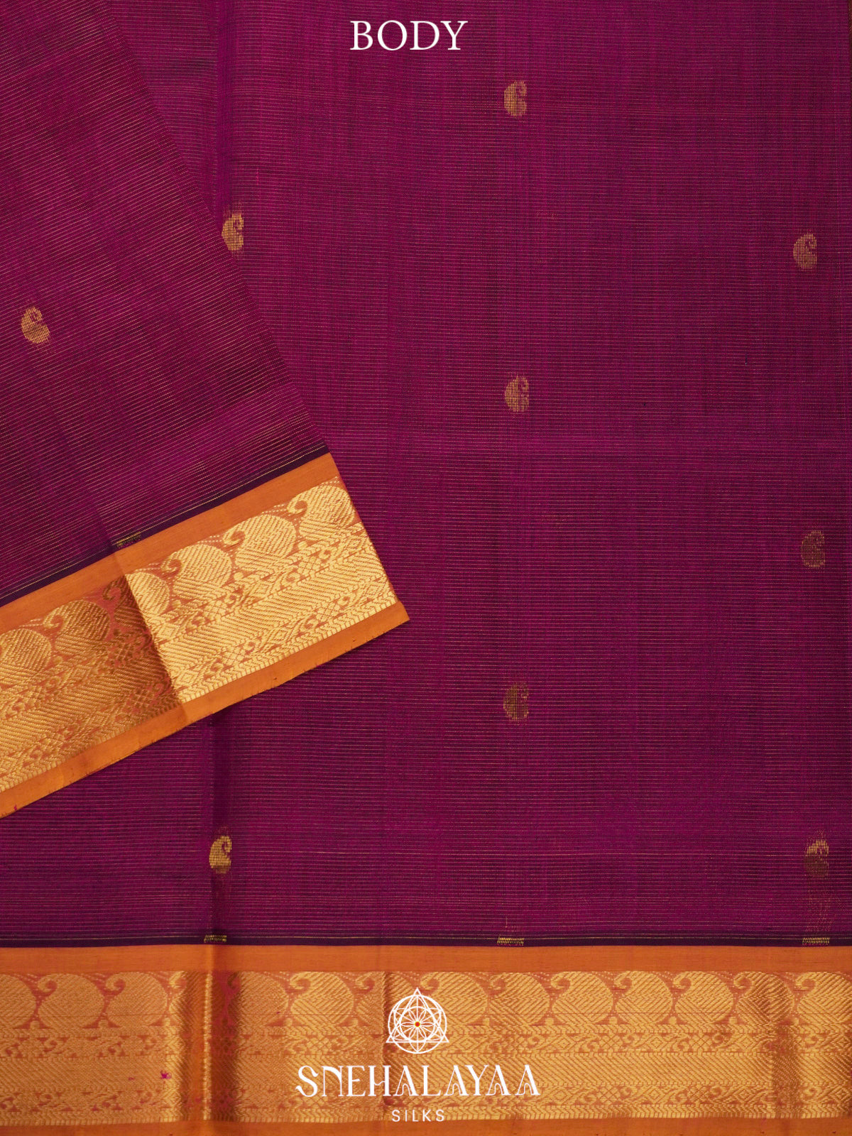 Wine Red Kanchi Silk Cotton Saree