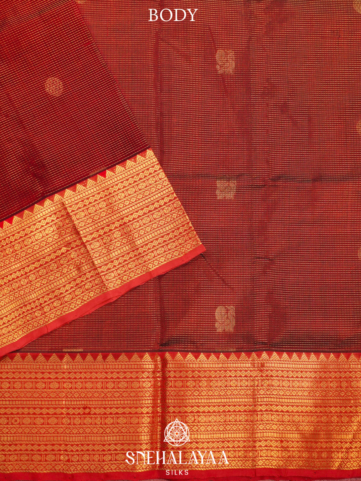 Maroon Kanchi Silk Cotton Saree