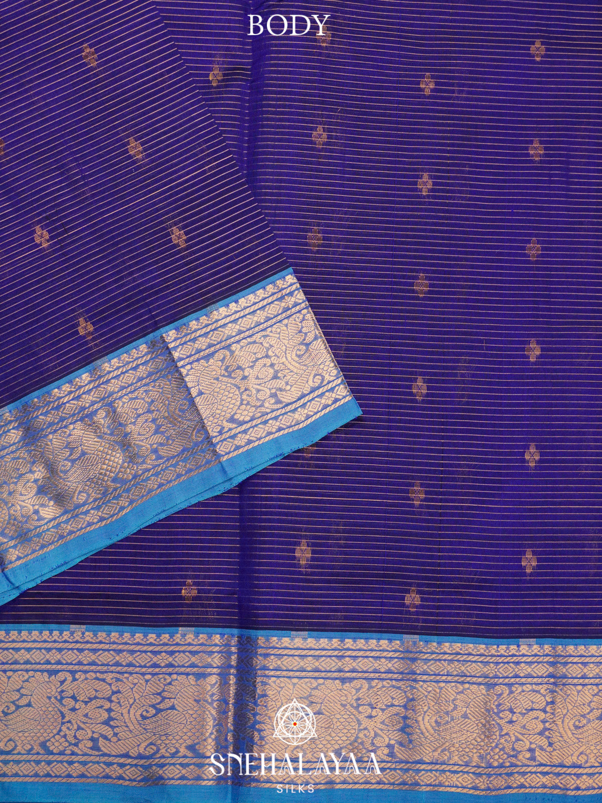 Purple Kanchi Silk Cotton Saree