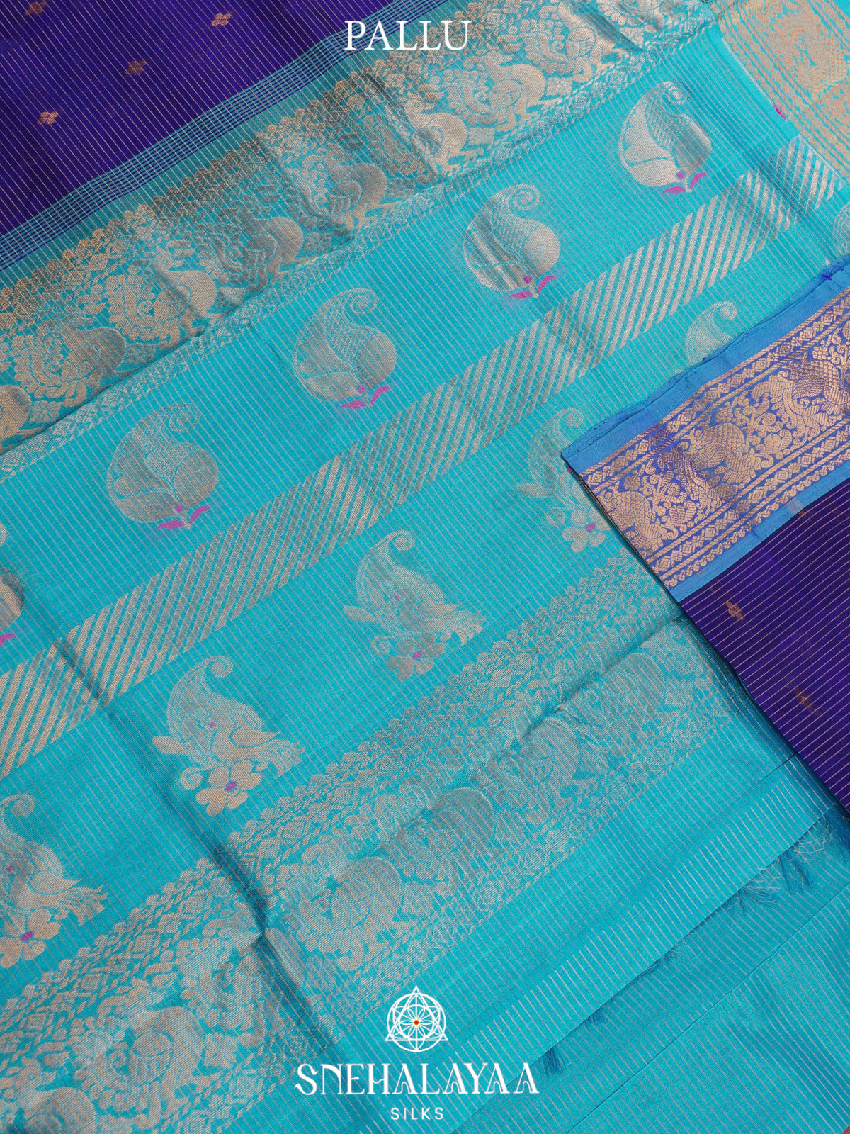 Purple Kanchi Silk Cotton Saree