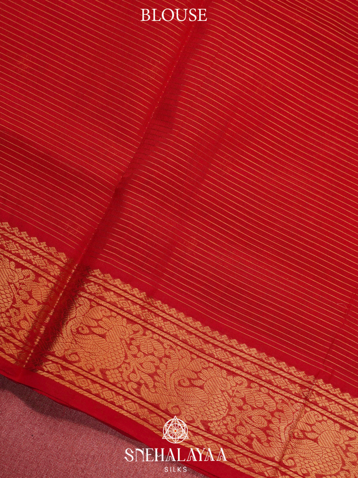 Orange Kanchi Silk Cotton Saree