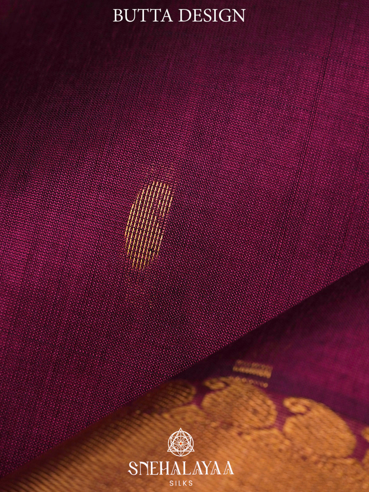 Wine Kanchi Silk Cotton Saree