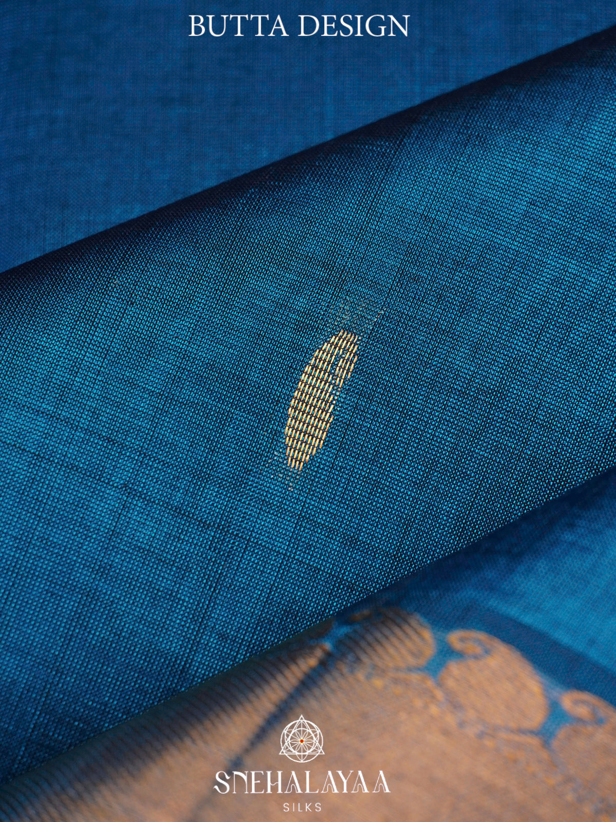Peacock Blue Kanchi Silk Cotton Saree