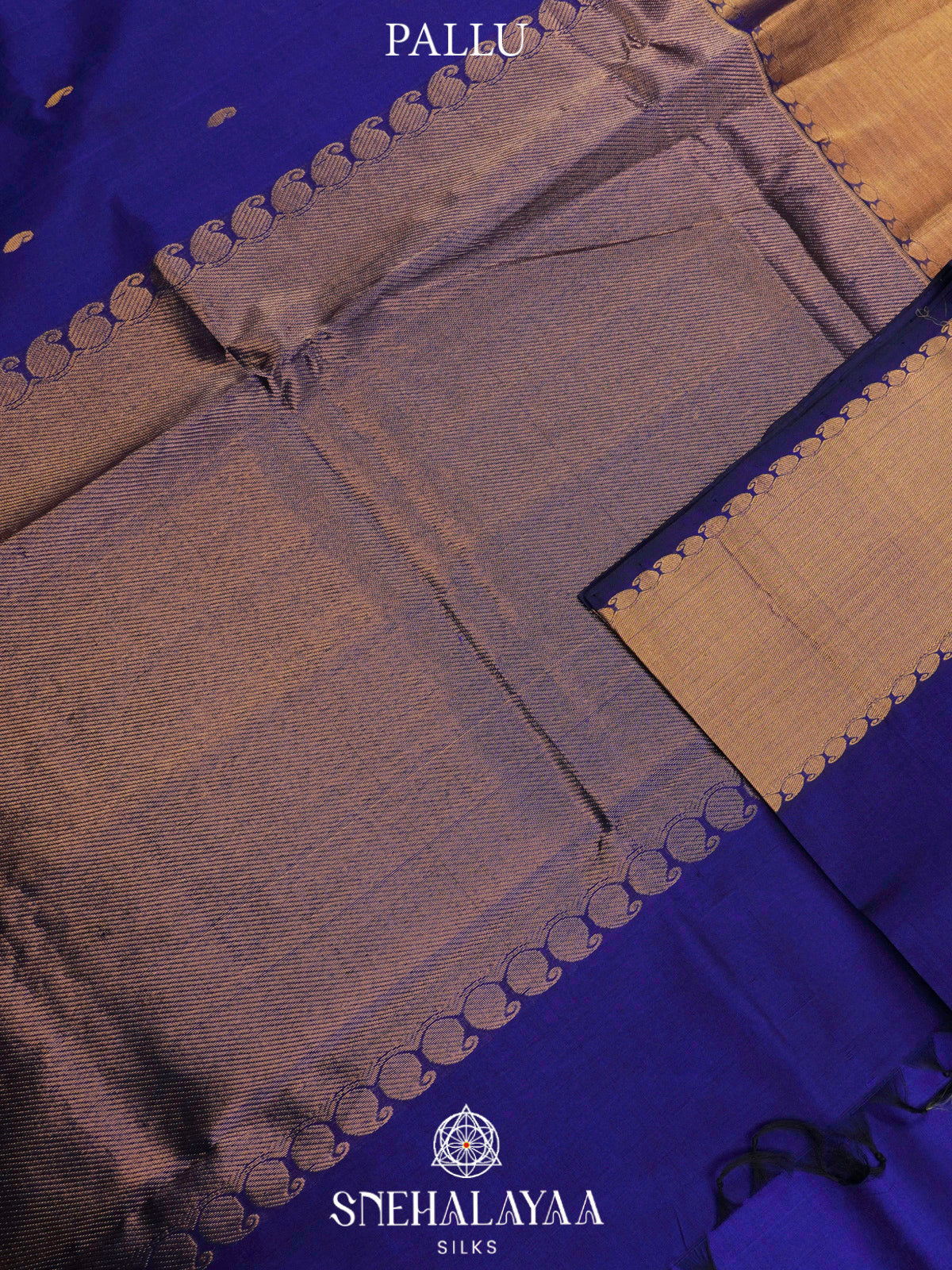 Ink Blue Kanchi Silk Cotton Saree
