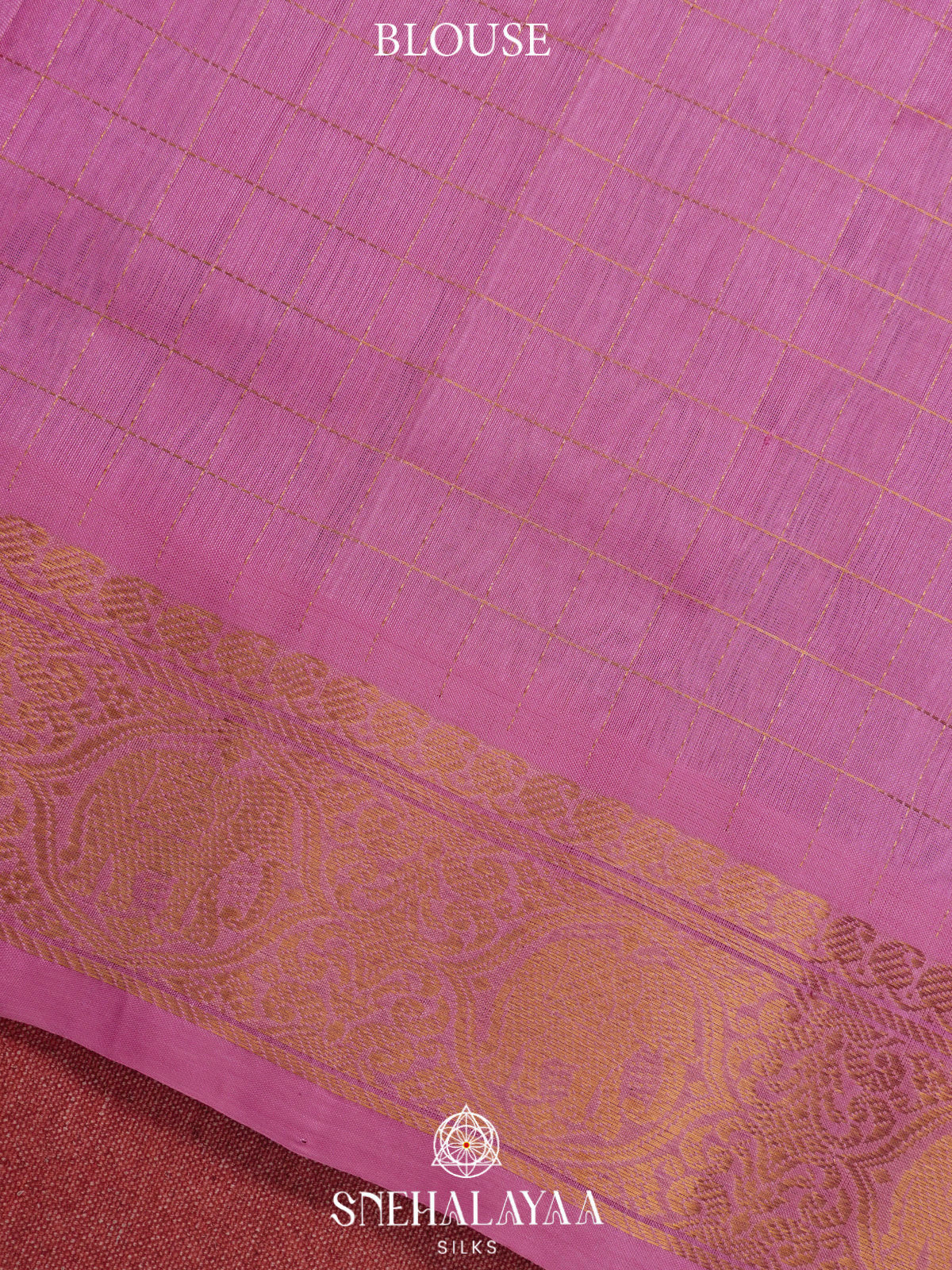 Purple Kanchi Silk Cotton Saree with 1000 Buttas