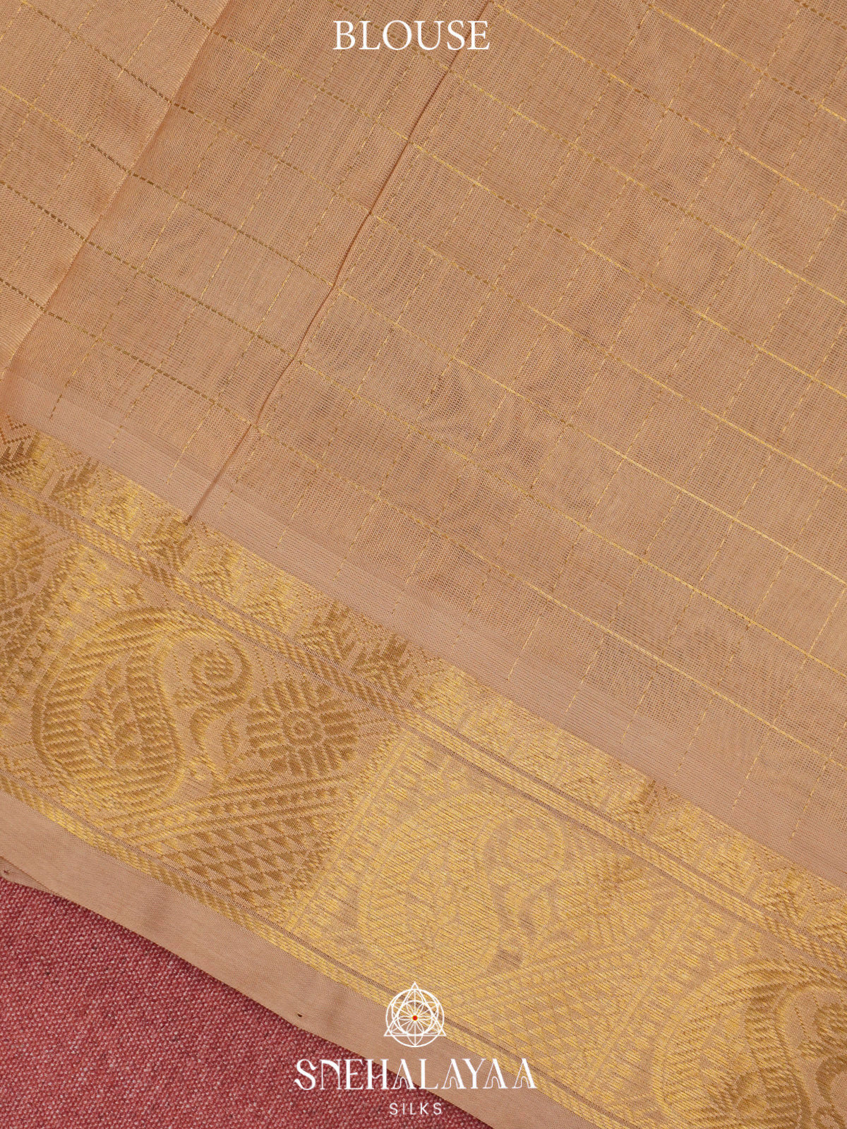 Olive Brown Kanchi Silk Cotton Saree with 1000 Buttas
