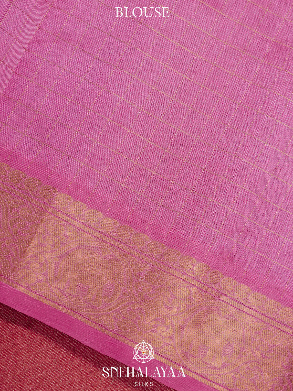 Maroon Kanchi Silk Cotton Saree with 1000 Buttas